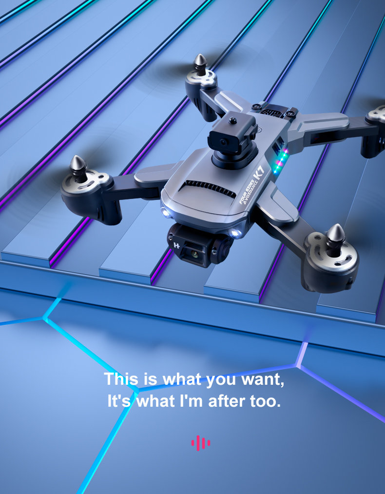 ESC HD Camera K7 Drone Optical Flow Positioning and Electrically Adjustable Remote Control for definition Aerial Photography