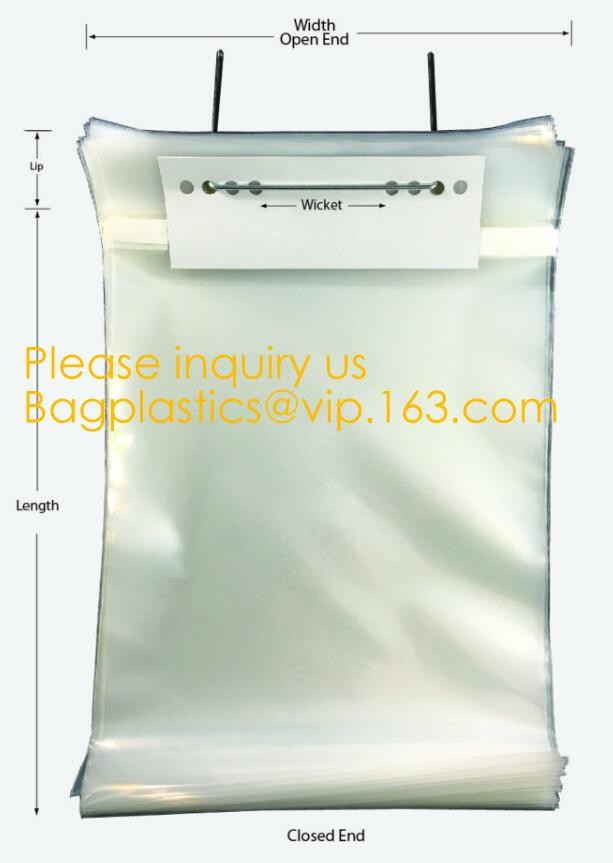 biodegradable plastic food bread wicket bag, PACK, Accept Custom Order bread packaging CPP BOPP plastic wicket bread bag