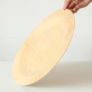 China Hotel Round Natural Bamboo Plate 3.5 inch Non pesticides For Fruits wholesale