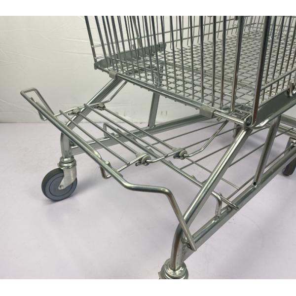 German 210L Metal Shopping Trolley Warehouse Supermarket Grocery Cart SGS Certificate