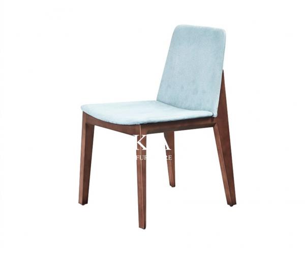 Modern Upholstered Ash Wood Leather Dining Room Chair