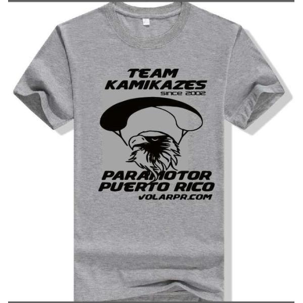 Custom T shirt for paramotor school paragliding school paramotor lesson fly team cheap price fast delivery