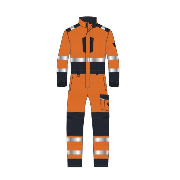 FR Anti Statics Arc Flash Resistant Work Overall Resistant To 50 Times Industrial Laundry