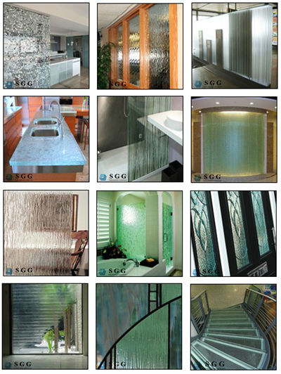 4mm clear patterned glass price