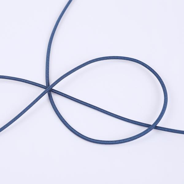 Pink 2mm Round Elastic Cord Braided Elastic String For Bracelets