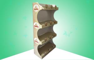 China 4 - Shelf Cardboard Free Standing Display Units FSDU For Selling Banana Chips wholesale
