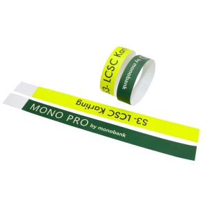 China Printing Paper Event Wristbands Bar Coding Lightweight Tyvek Material wholesale