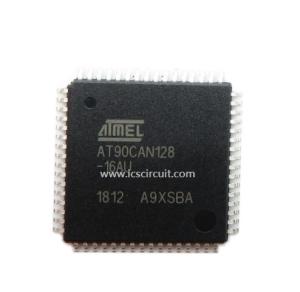 China IC AT90CAN128-16AU Microcontroller 128k Bytes ISP Flash Memory wholesale