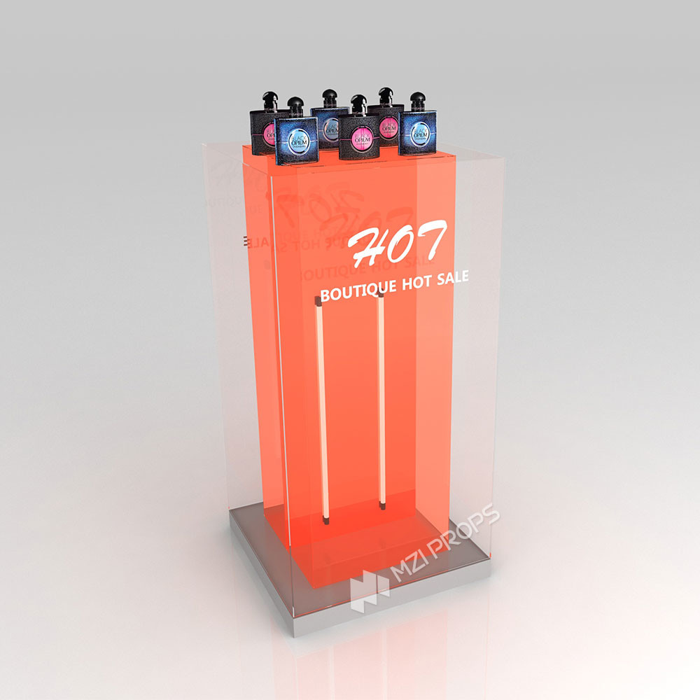 GDR05-JC09-C Retail Display Rack with Black Edge Banding and Optimized Display Space for Fashion Boutique
