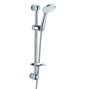 China Chrome Shower Riser Rail Kit , Adjustable Shower Rail Slider Kit wholesale