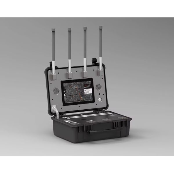 Portable Anti Drone Jammer System With 10KM Range 100MHz–6.2GHz Detection