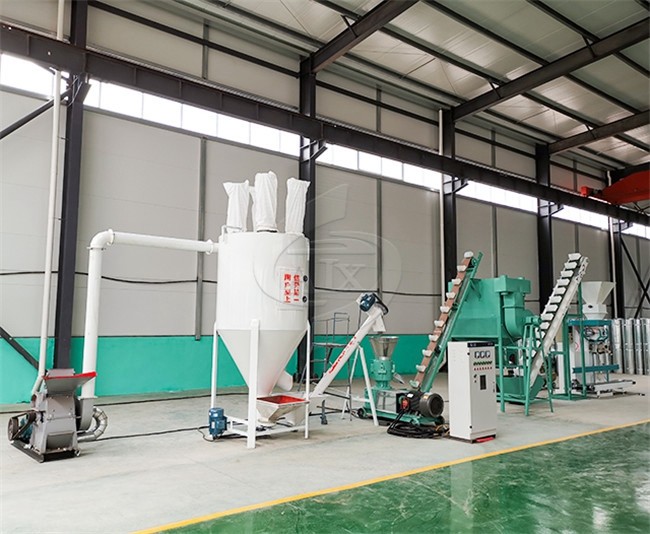 Full Automatic Chicken Feed Pellet Production Line With Low Noise
