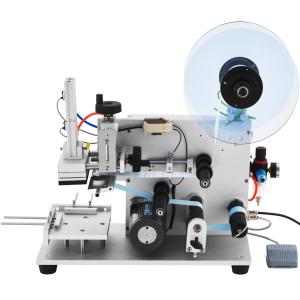 China YM100 Manual Flat Labeling Machine For Cardboard Boxes / Square Bottles / Tin Cans wholesale