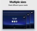 65 75 86 inch multi touch android 11 interactive flat panel display LCD digital