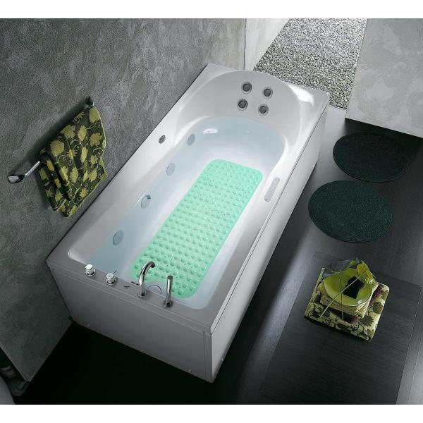 Rectangular Nontoxic Silicone Shower Mat Foot Massage Odorless