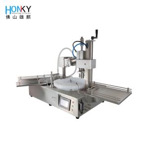 China Automatic Desktop 15ml Vial Filling Capping Machine With Ceramic Pump wholesale