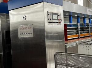 China 3 Colors Corrugated Box Printing Machine With Slotting Machine wholesale