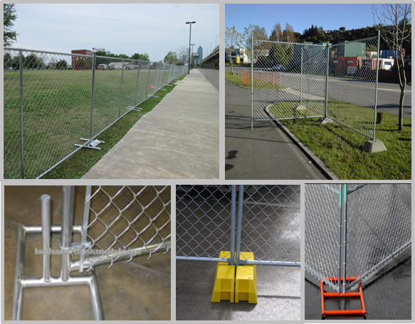 2.1m Height Temporary Mesh Fence With Galvanized Steel Wire Oxidation Resisting