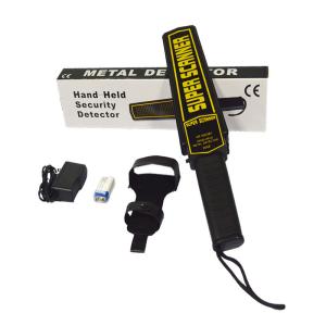 China Portable Metal Detector Alarm Hand Held Metal Detector with 9V battery led alarm wholesale