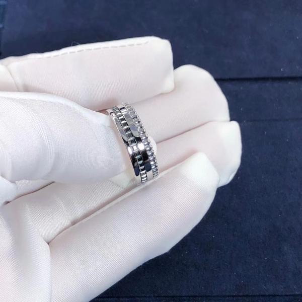 Bouchero Quatre Black Edition Small Ring High Quality 18K Gold Ring Jewelry Natural Diamond Ring