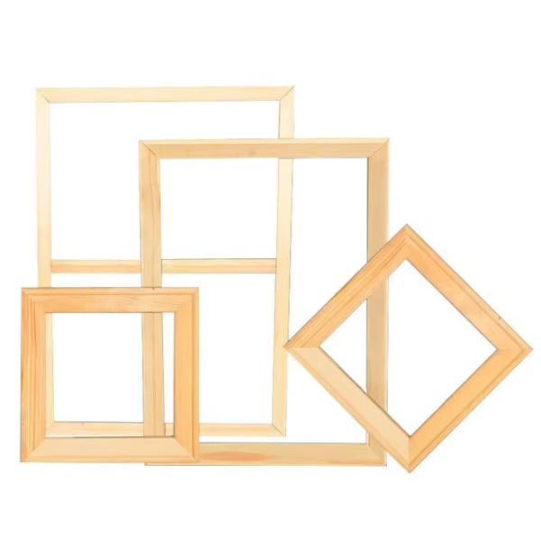 Quality Customizable Art Painting Frame DIY Wooden Nature Color Stretched Canvas Bar for sale