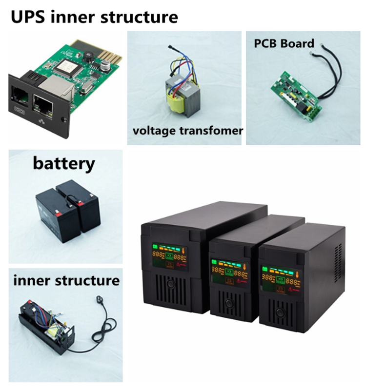 450VA-2000VA Line Interactive Offline Uninterruptible Power Supply Home Router UPS