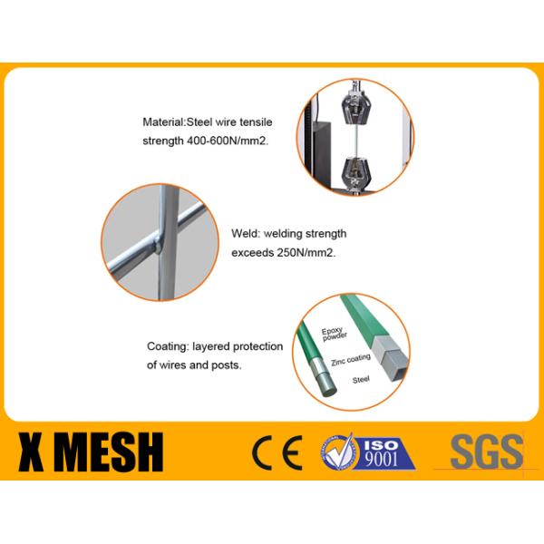 Airport Security Fence 2.5m High 3m Length Rust Resistance Long Using Life