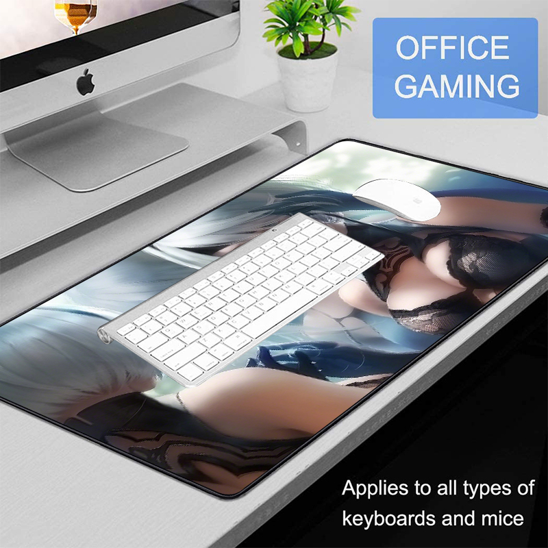 Office Home Keyboard Mats Mouse Hemmed Edge Sublimation Sexy Breast Girl 30X80 Gamer Mouse Pads Custom Logo