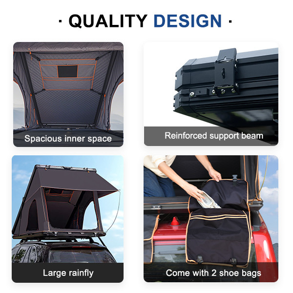 Customized Light Weight Car Roof Tent Overland 4x4 For 2 People
