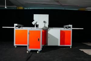 China Adjustable Air Filter Frame Making Machine 380V/50Hz Power Supply Customizable Filter Media Thickness wholesale