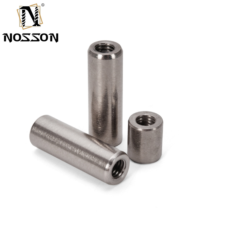 M3 M4 M5 M6 M8 M10 Black Oxide Finish Female Thread Straight Fitting Long Hex Sleeve Coupling Nut in 304 Stainless Steel