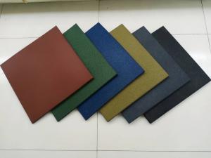 OEM ODM Colored Rubber Tile For Outdoor Playground Garden Park