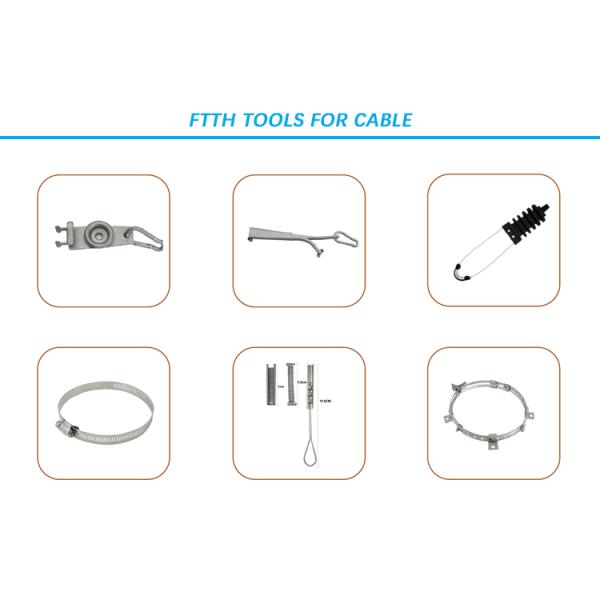Outdoor 2 Core Armored Cable Fiber Optical With MDPE Sheath 7.6mm Diameter