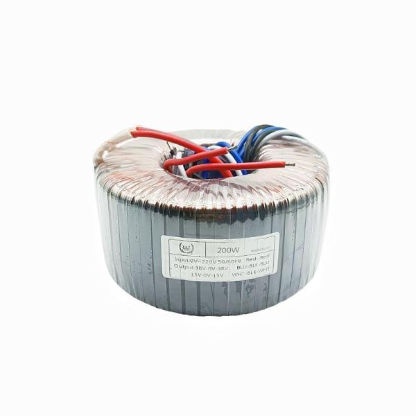 200W Low Frequency Transformer Pure Copper Wire Toroidal Transformer For Audio Amplifiers