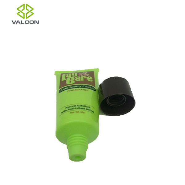 Offset Printing Empty Plastic Tubes End Sealed Exfoliating Cream Use
