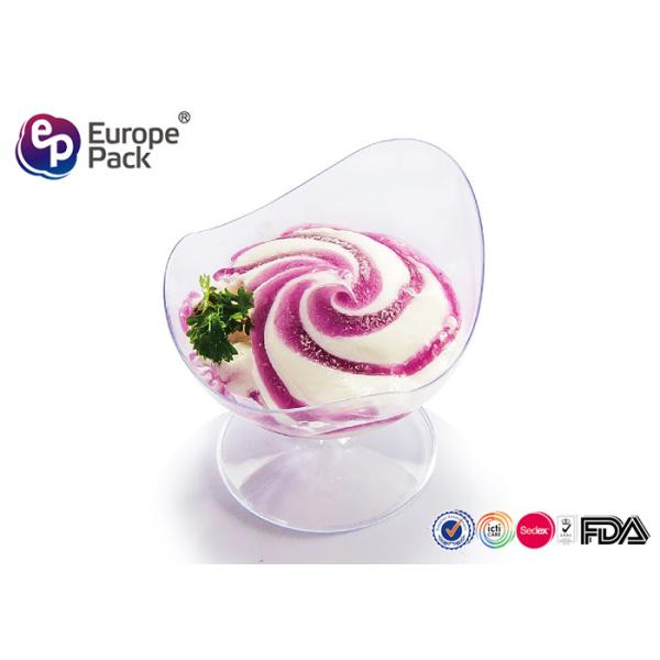 50ml Disposable Dessert Dishes Ps Mini Goblet For Dessert / Cake