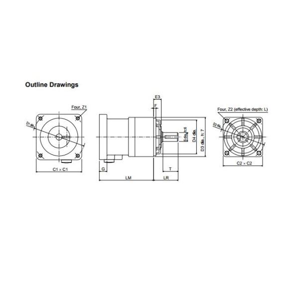 OMRON AC Servo Motor R88M-G20030H-Z 200 VAC with incremental encoder specifications 1,000 r/min 1
