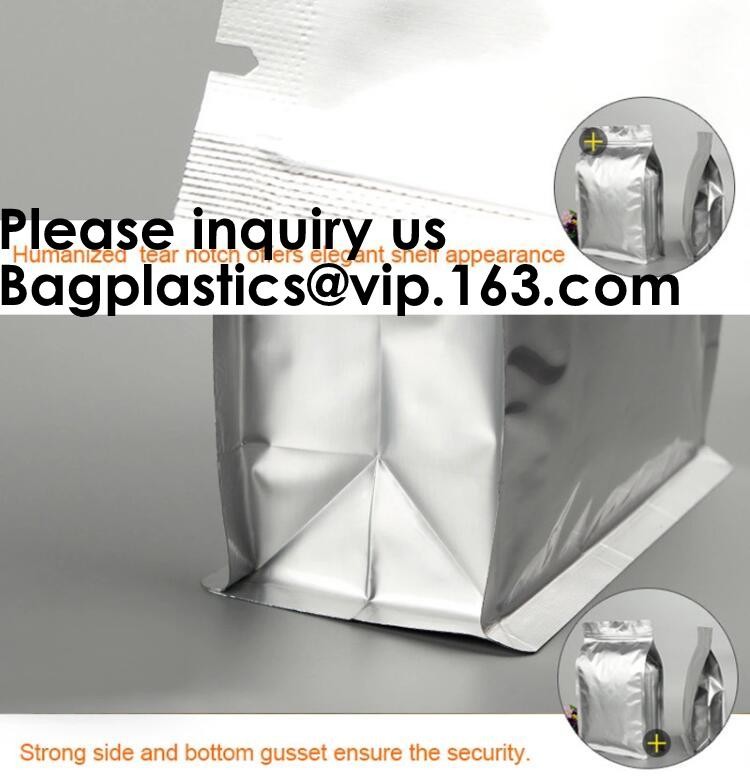 Semi-Clear Window Hang-Hole Stand-Up Zip lockk Pouch,Aluminum Packaging Bags Laser Zip lockk Stand up Resealable Pouches wit