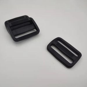 China Backpack Black Plastic Tri Glide Buckle Adjustable Bag Strap Buckle wholesale