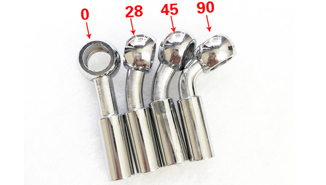 M10*1 Chromed Brake Hose Banjos For Motorcycle Use