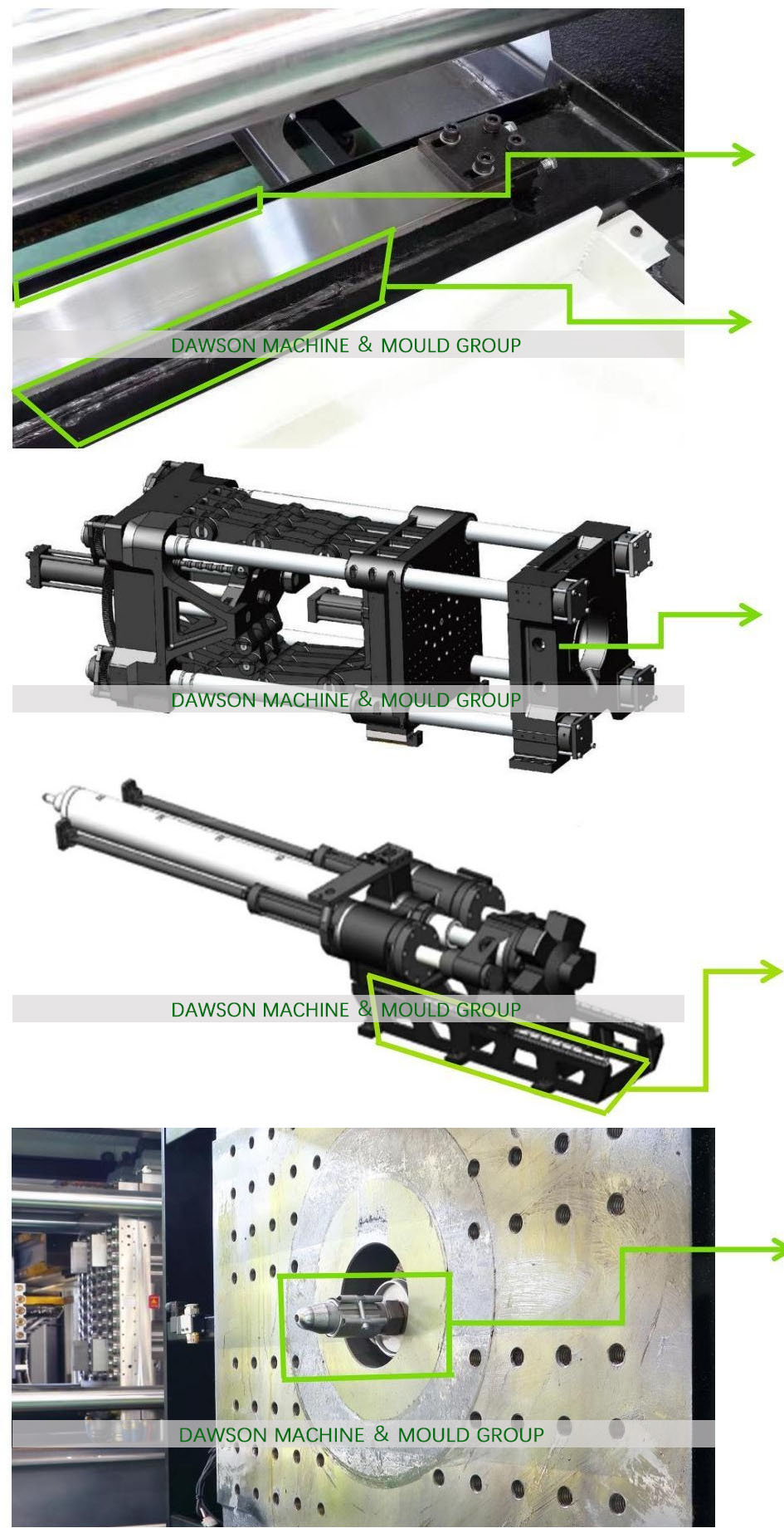 160 mm Hole Diameter PET Preform Injection Molding Machine for High Speed Energy Saving PET Processing