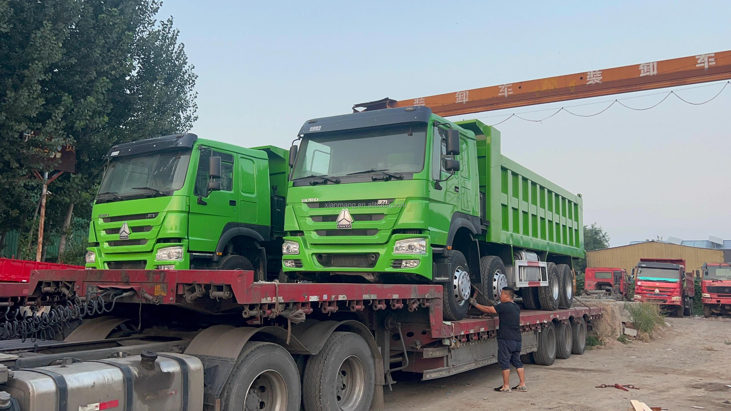 30 Ton 10 Wheeler Sinotruk Howo Volquetes 6x4 Used Dump Truck Engine Capacity 8L 375