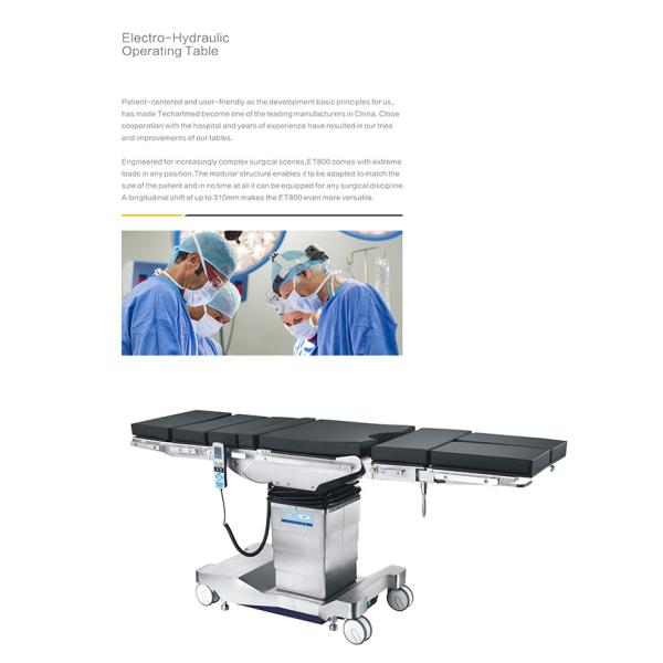 electric hydraulic C-arm use operating table surgical bed table