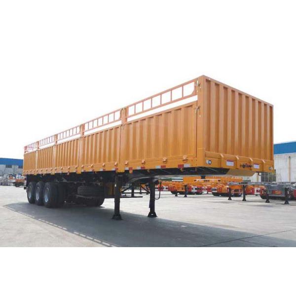 CIMC Side Grid Door 60T Flatbed Stake 3 Axle Semi Trailer