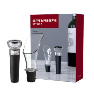 China Red Wine Vacuum Sealing Wine Stopper And Pourer Promotional Wine Gift wholesale
