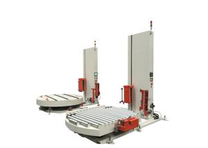 China Electric Driven Skid Wrapping Machine , Auto Pallet Wrapper With Intelligent Touch Screen wholesale