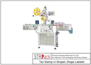 U / L Shape Tax Stamp Labeling Machine 10 - 200 mm