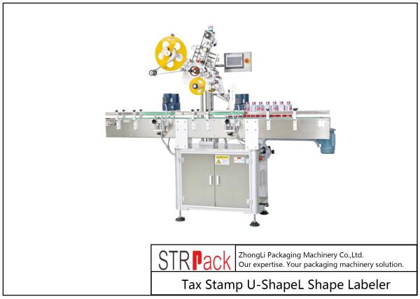 Quality U / L Shape Tax Stamp Labeling Machine 10 - 200 mm for sale