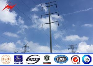 Power Tubular Steel Structure Electrical Transmission Poles 33kv Line Array Tower