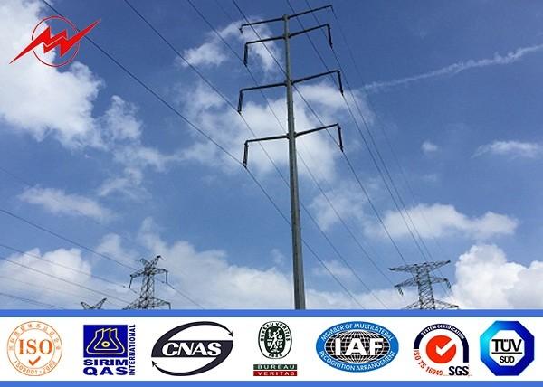 Quality Power Tubular Steel Structure Electrical Transmission Poles 33kv Line Array Tower for sale